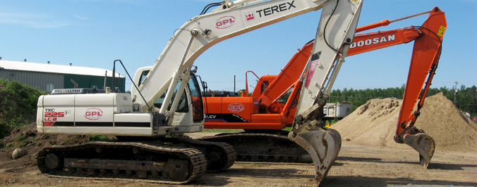 Location de machinerie lourde et camion avec opérateur à Laval, Mirabel, Laurentides, Lanaudière, Rive-Sud et sur la Rive-Nord de Montréal et ses environs | Excavation Mirabel